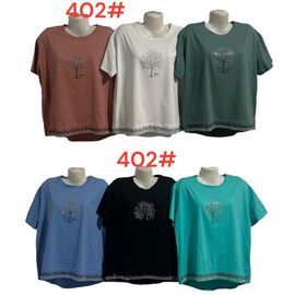 футболка жіноча 402 mix р.56-60 "PALMIRA" недорого оптом від прямого постачальника