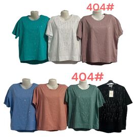 футболка жіноча 404 mix р.56-60 "PALMIRA" недорого оптом від прямого постачальника