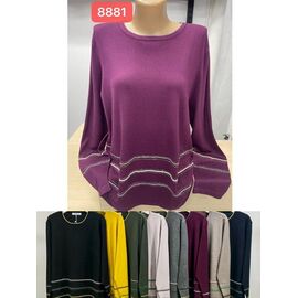 Светр жіночий 8881 mix р.56-60 "PALMIRA" недорого оптом від прямого постачальника