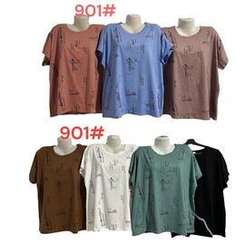 футболка жіноча 901 mix р.56-60 "PALMIRA" недорого оптом від прямого постачальника