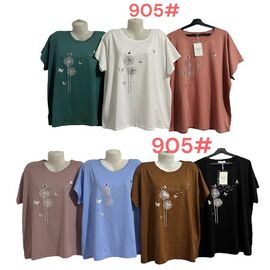 футболка жіноча 905 mix р.56-60 "PALMIRA" недорого оптом від прямого постачальника