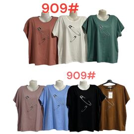 футболка жіноча 909 mix р.56-60 "PALMIRA" недорого оптом від прямого постачальника