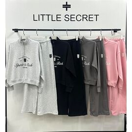 Фотография Костюм спортивный женский тёплый 500426 pink р.S-L "Little Secret" недорого оптом от прямого поставщика