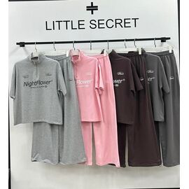 Фотография Костюм спортивный женский 500466 pink р.S-L "Little Secret" недорого оптом от прямого поставщика