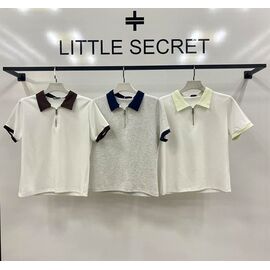 футболка жіноча W3119 white-brown р.M-XL "Little Secret" недорого оптом від прямого постачальника