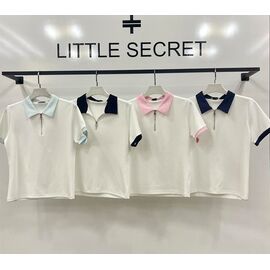 футболка жіноча W3119 white-pink р.M-XL "Little Secret" недорого оптом від прямого постачальника