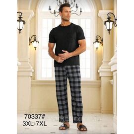 Піжама чоловіча з коротким рукавом розміри 3XL-7XL "FLOWER" недорого від прямого постачальника