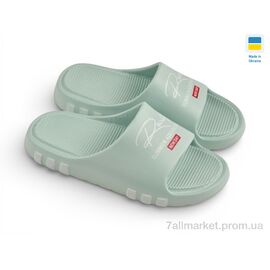 Фотография Шлепки женские облегченные Лето ДС71 бірюза (8 пар р.36-41) "Rai shoes" недорого оптом от прямого поставщика