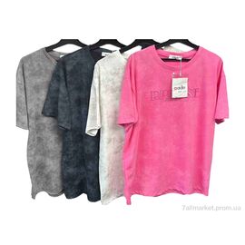 Футболка жіноча Літо 8882 mix (5 шт. р.сіткаOne size) "Шик-Шок" недорого оптом від прямого постачальника