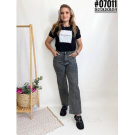 Жіночі джинси зі стразами та штучними перлинами розмірний ряд 26,27,28,29,30,31 "PARTNERS"