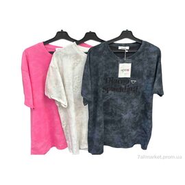 Футболка жіноча Літо 8881 mix (5 шт. р.сіткаOne size) "Шик-Шок" недорого оптом від прямого постачальника