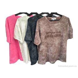 Футболка жіноча Літо 8883 mix (5 шт. р.сіткаOne size) "Шик-Шок" недорого оптом від прямого постачальника