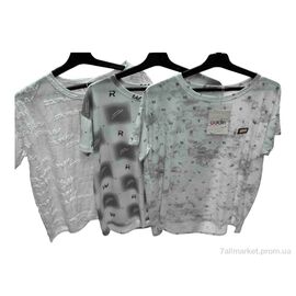 Футболка жіноча Літо 23 mix (3 шт. р.сіткаOne size) "Шик-Шок" недорого оптом від прямого постачальника