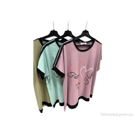 Футболка жіноча Літо 001 mix (3 шт. р.сіткаOne size) "Шик-Шок" недорого оптом від прямого постачальника