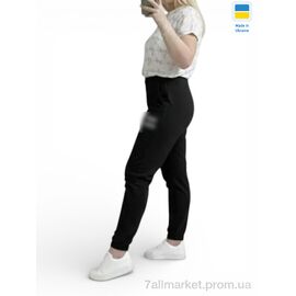 Фотография Спортивные брюки женские Весна/осень 1055-1MU чорний (4 шт. р.сетка S-XL) "Sport style" недорого оптом от прямого поставщика
