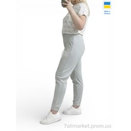Фотография Спортивные брюки женские Весна/осень 10055-1MU св.сірий (4 шт. р.сетка 2XL-5XL) "Sport style" недорого оптом от прямого поставщика