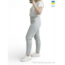 Фотография Спортивные брюки женские Весна/осень 10055-1NI св.сірий (4 шт. р.сетка 2XL-5XL) "Sport style" недорого оптом от прямого поставщика