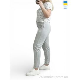 Фотография Спортивные брюки женские Весна/осень 1055-1PU св.сірий (4 шт. р.сетка S-XL) "Sport style" недорого оптом от прямого поставщика