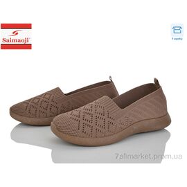 Фотография Слипоны женские тканевые Лето H112-7 (8 пар р.37-42) "Saimaoji" недорого оптом от прямого поставщика