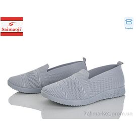 Фотография Слипоны женские тканевые Лето H117-11 (8 пар р.37-42) "Saimaoji" недорого оптом от прямого поставщика