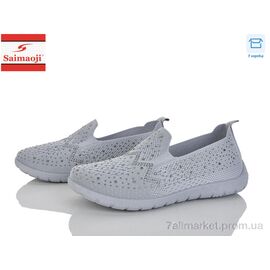 Фотография Слипоны женские тканевые Лето H110-2 (8 пар р.37-42) "Saimaoji" недорого оптом от прямого поставщика