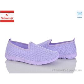 Фотография Слипоны женские тканевые Лето H135-6 (8 пар р.37-42) "Saimaoji" недорого оптом от прямого поставщика