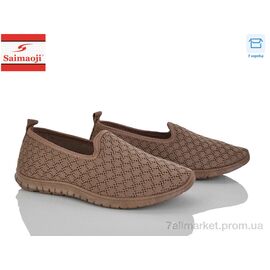 Фотография Слипоны женские тканевые Лето H135-7 (8 пар р.37-42) "Saimaoji" недорого оптом от прямого поставщика