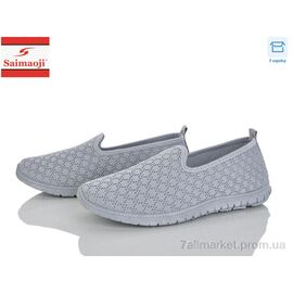 Фотография Слипоны женские тканевые Лето H135-11 (8 пар р.37-42) "Saimaoji" недорого оптом от прямого поставщика