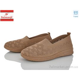 Фотография Слипоны женские тканевые Лето H102-6 (8 пар р.37-42) "Saimaoji" недорого оптом от прямого поставщика