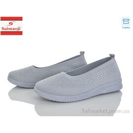 Фотография Слипоны женские тканевые Лето H107-2 (8 пар р.37-42) "Saimaoji" недорого оптом от прямого поставщика