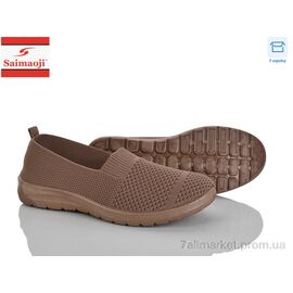 Фотография Слипоны женские тканевые Лето H118-7 (8 пар р.37-42) "Saimaoji" недорого оптом от прямого поставщика