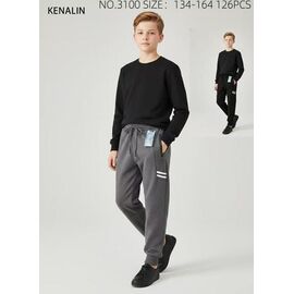 Фотография Штаны детские спортивные на мальчика 3100 mix р.6-12 "WHITE" недорого оптом от прямого поставщика