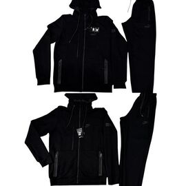 Костюм спортивний чоловічий 777-1-2N black р.56-64 "WHITE" недорого оптом від прямого постачальника