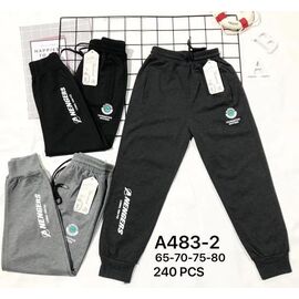 Фотография Штаны детские спортивные на мальчика A483-2 mix р.3-8 "WHITE" недорого оптом от прямого поставщика