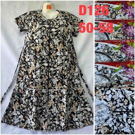 Халат жіночий D126 mix р.50-58 "WHITE" недорого оптом від прямого постачальника