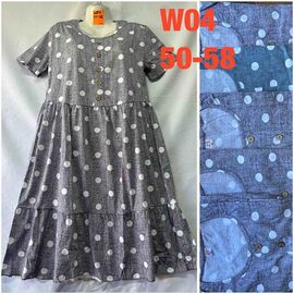Фотография Платье летнее женское W04 grey р.50-58 "WHITE" недорого оптом от прямого поставщика