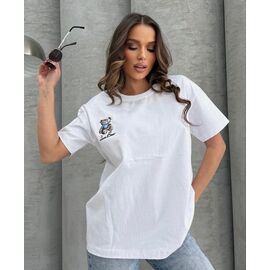 футболка жіноча LR1141 white р.one size "Lora" недорого оптом від прямого постачальника