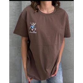 футболка жіноча LR1143 brown р.one size "Lora" недорого оптом від прямого постачальника
