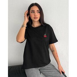 футболка жіноча LR1146 black р.one size "Lora" недорого оптом від прямого постачальника