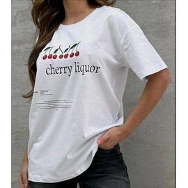 футболка жіноча LR1149 white р.one size "Lora" недорого оптом від прямого постачальника