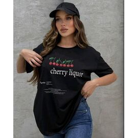 футболка жіноча LR1150 black р.one size "Lora" недорого оптом від прямого постачальника