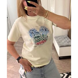 футболка жіноча LR1154 l.yellow р.one size "Lora" недорого оптом від прямого постачальника