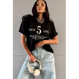 футболка жіноча LR1179 black р.one size "Lora" недорого оптом від прямого постачальника