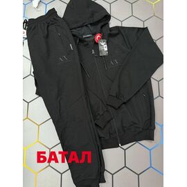 Костюм спортивний чоловічий 13555 black р.2XL-6XL "Alex Clothes" недорого оптом від прямого постачальника