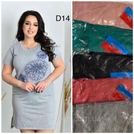 Плаття домашнє жіноче, розміри 3XL-6XL (мікс кв)"STELLA" недорого від прямого постачальника