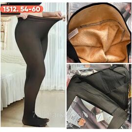 Фотография Колготы женские теплые на меху/батал размер 54-60 "STELLA" недорого от прямого поставщика