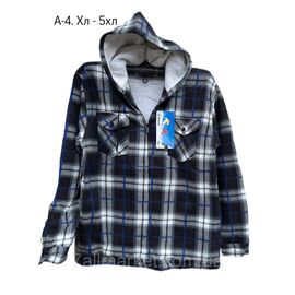 Фотография Рубашка мужская с длинным рукавом на меху размер XL-5XL(микс цв) "STELLA" недорого от прямого поставщика