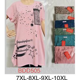 Туніка жіноча літня супербатал розміри 7XL-10XL (кв.мікс) "STELLA" недорого від прямого постачальника