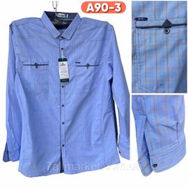 Фотография Рубашка мужская с длинным рукавом размер XL-5XL "STELLA" недорого от прямого поставщика