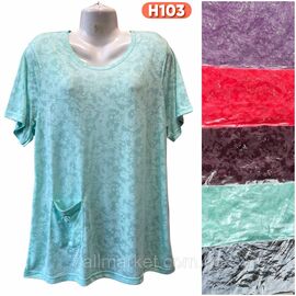 Туніка жіноча літня розміри 2XL-6XL (кв.мікс) "STELLA" недорого від прямого постачальника